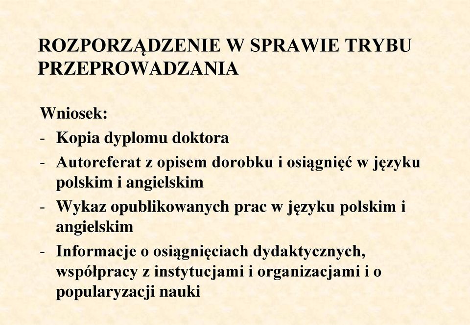 Wykaz opublikowanych prac w języku polskim i angielskim - Informacje o