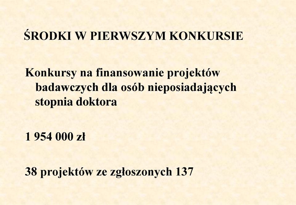 osób nieposiadających stopnia doktora 1