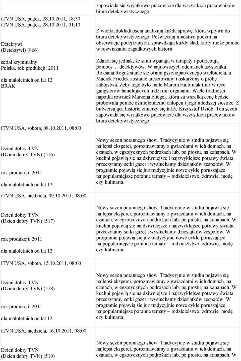 Poświęcają mnóstwo godzin na obserwacje podejrzanych, sprawdzają każdy ślad, który może pomóc w rozwiązaniu zagadkowych historii.