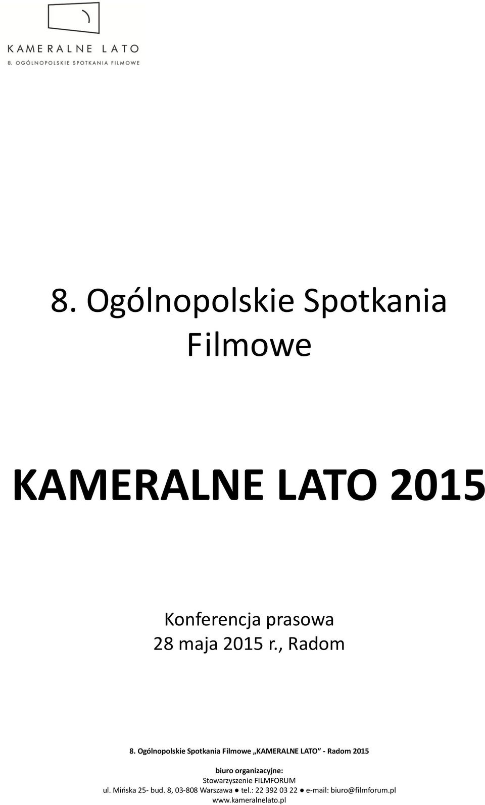 KAMERALNE LATO 2015