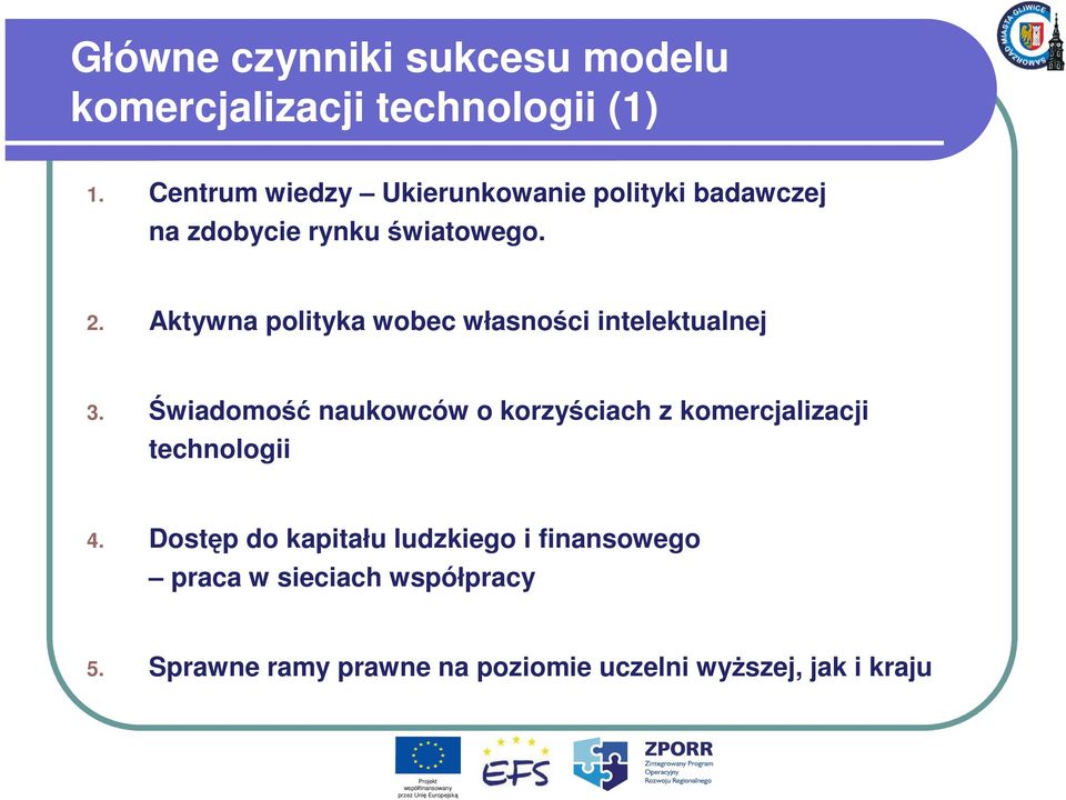 Aktywna polityka wobec własności intelektualnej 3.