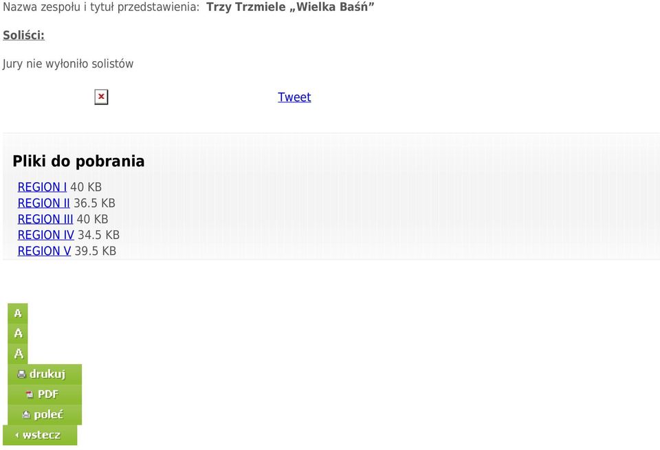 Tweet Pliki do pobrania REGION I 40 KB REGION II