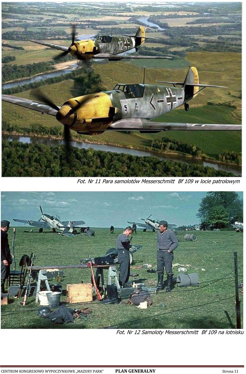 Nr 12 Samoloty Messerschmitt Bf 109 na
