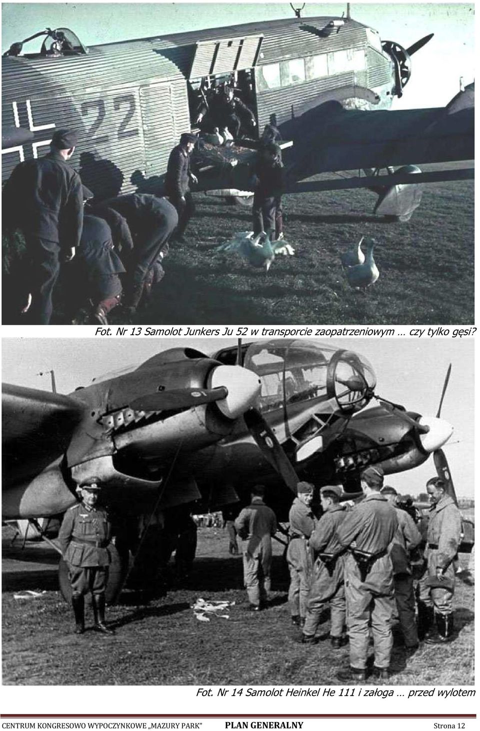 Nr 14 Samolot Heinkel He 111 i załoga przed