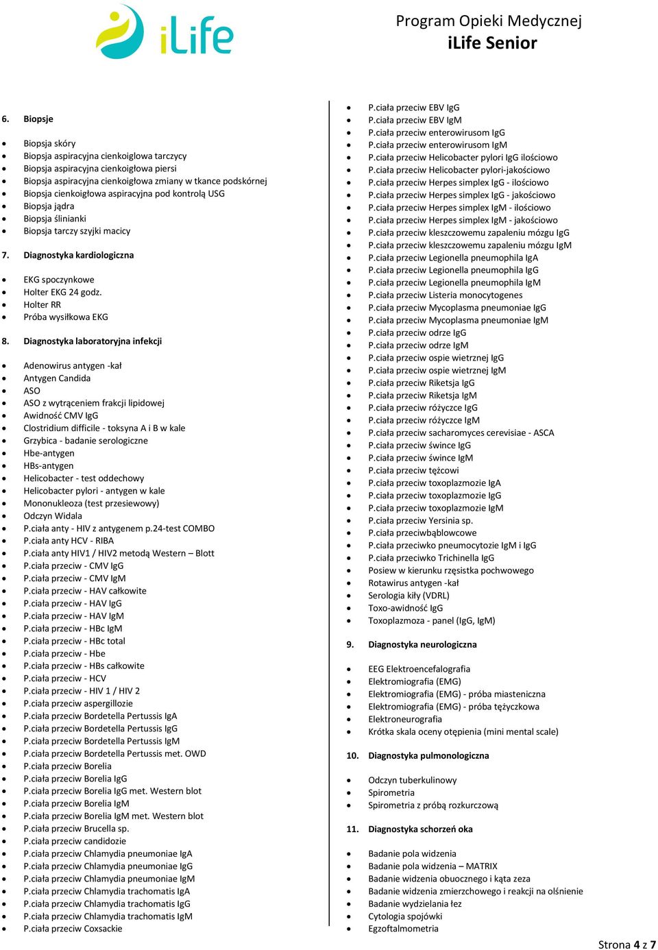 Diagnostyka laboratoryjna infekcji Adenowirus antygen -kał Antygen Candida ASO ASO z wytrąceniem frakcji lipidowej Awidność CMV IgG Clostridium difficile - toksyna A i B w kale Grzybica - badanie