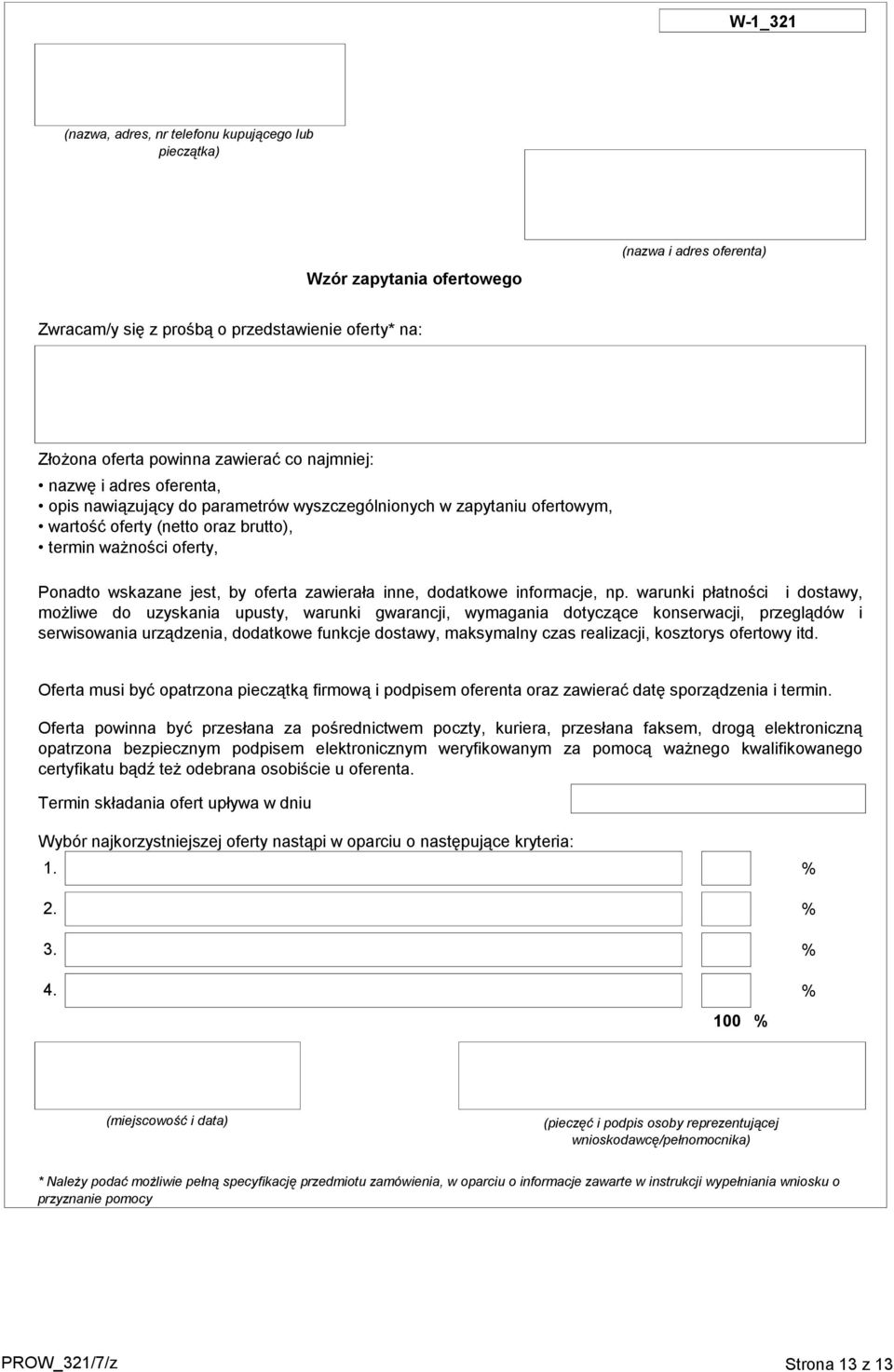 zawierała inne, dodatkowe informacje, np.