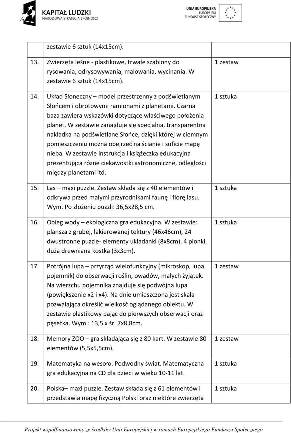 W zestawie zanajduje się specjalna, transparentna nakładka na podświetlane Słońce, dzięki której w ciemnym pomieszczeniu można obejrzeć na ścianie i suficie mapę nieba.