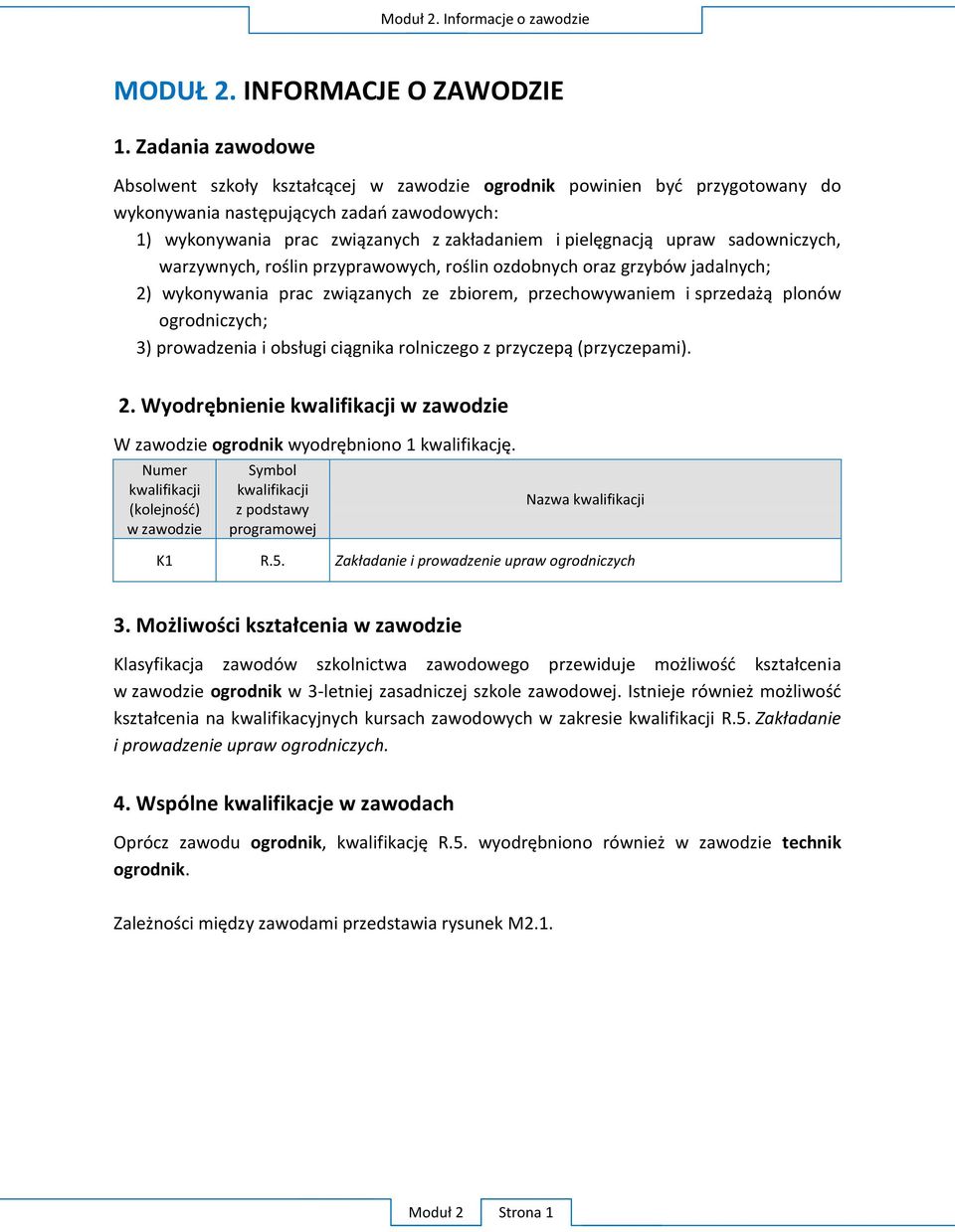 upraw sadowniczych, warzywnych, roślin przyprawowych, roślin ozdobnych oraz grzybów jadalnych; 2) wykonywania prac związanych ze zbiorem, przechowywaniem i sprzedażą plonów ogrodniczych; 3)