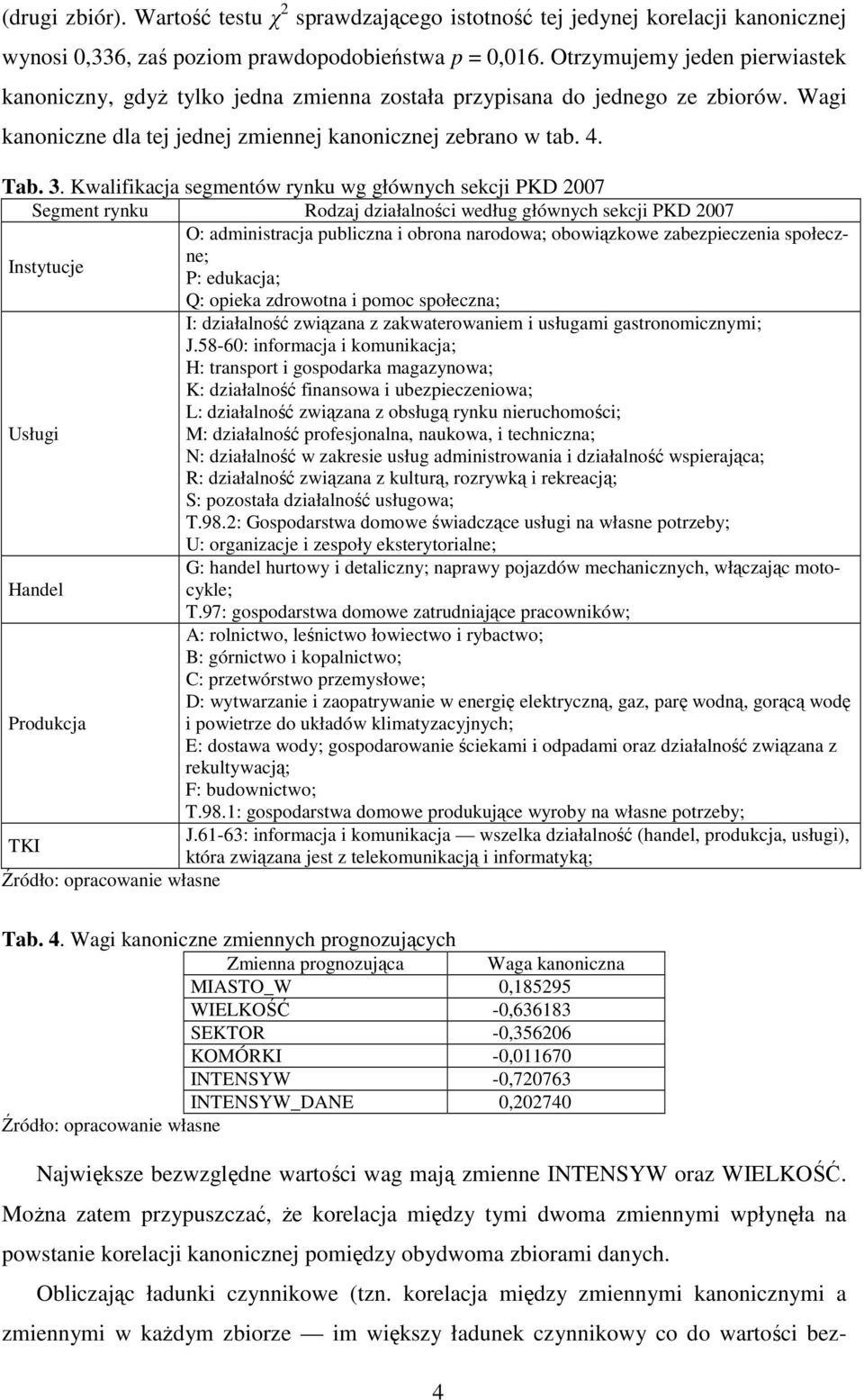 Kwalifikacja segmentów rynku wg głównych sekcji PKD 2007 Segment rynku Rodzaj działalności według głównych sekcji PKD 2007 O: administracja publiczna i obrona narodowa; obowiązkowe zabezpieczenia