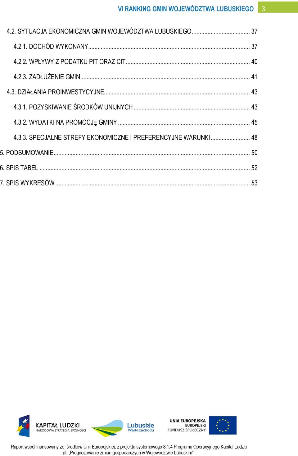 .. 43 4.3.2. WYDATKI NA PROMOCJĘ GMINY... 45 4.3.3. SPECJALNE STREFY EKONOMICZNE I PREFERENCYJNE WARUNKI.