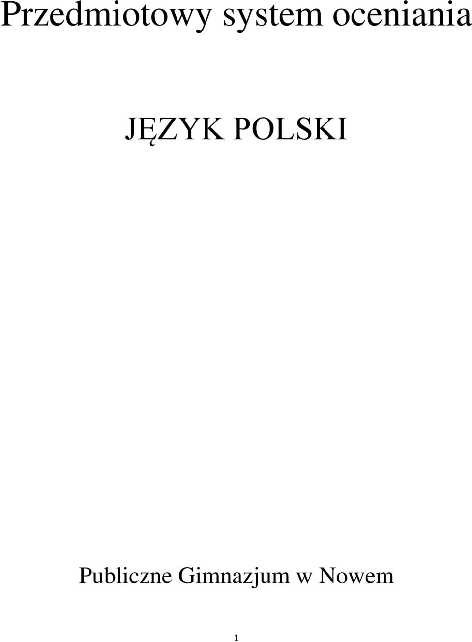 JĘZYK POLSKI