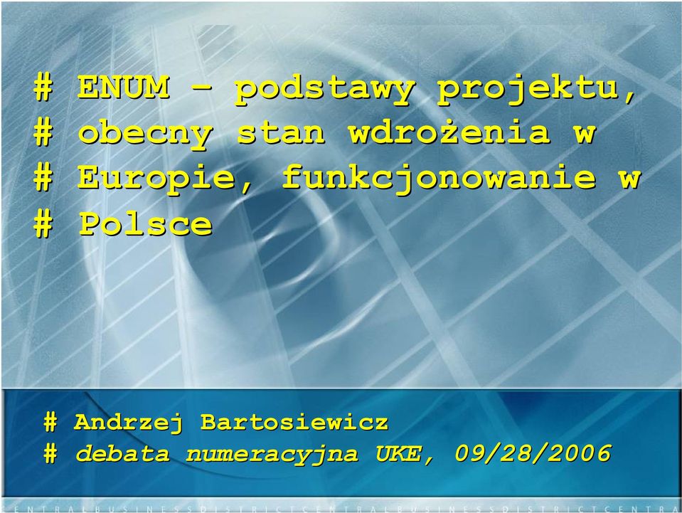 funkcjonowanie w # Polsce # Andrzej