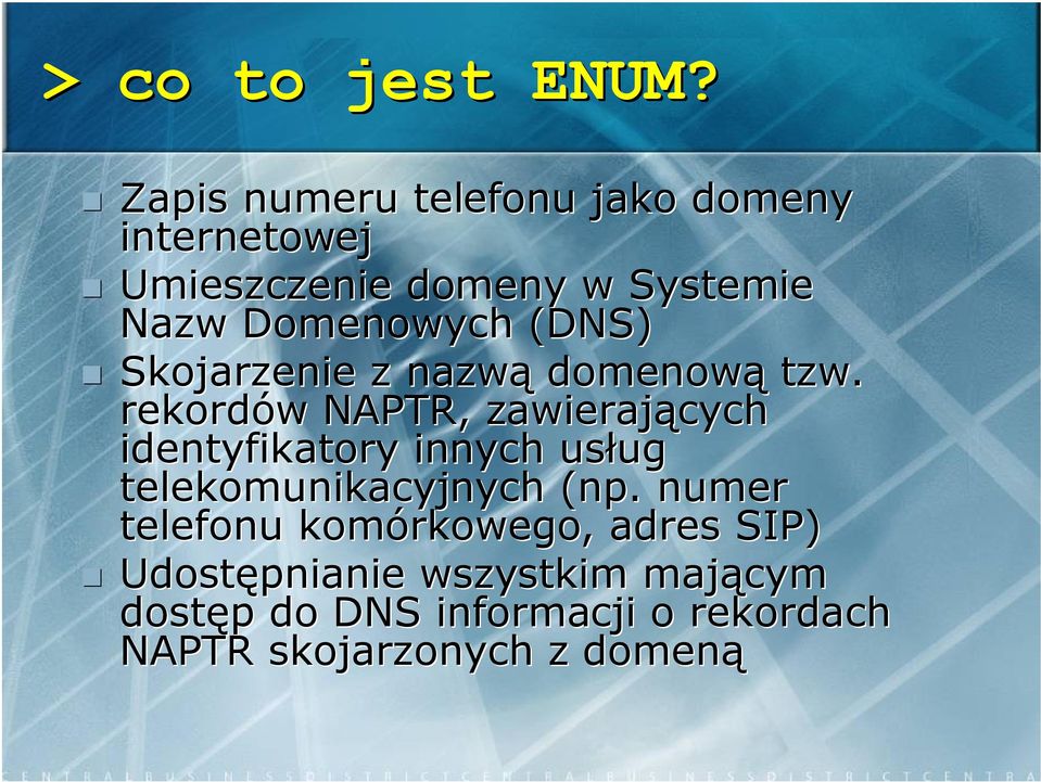 (DNS) Skojarzenie z nazwą domenową tzw.