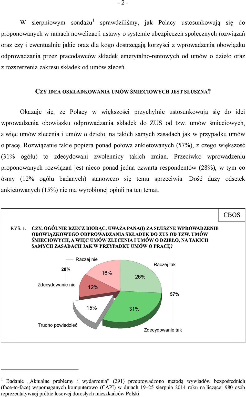 CZY IDEA OSKŁADKOWANIA UMÓW ŚMIECIOWYCH JEST SŁUSZNA? Okazuje się, że Polacy w większości przychylnie ustosunkowują się do idei wprowadzenia obowiązku odprowadzania składek do ZUS od tzw.