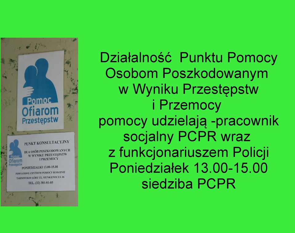 udzielają -pracownik socjalny PCPR wraz z