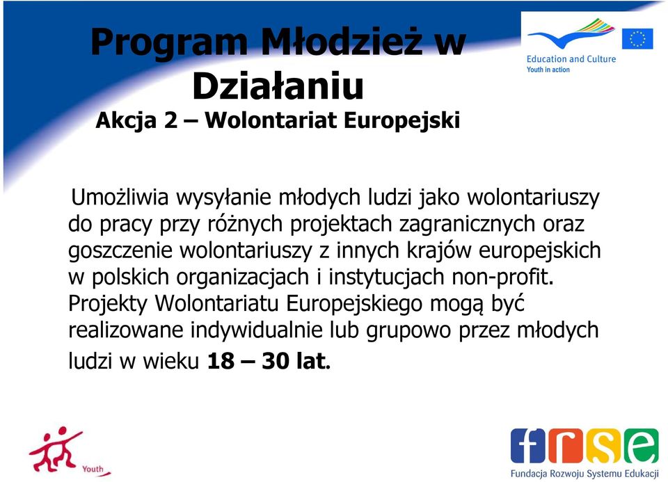 europejskich w polskich organizacjach i instytucjach non-profit.
