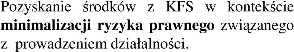 ryzyka prawnego związanego
