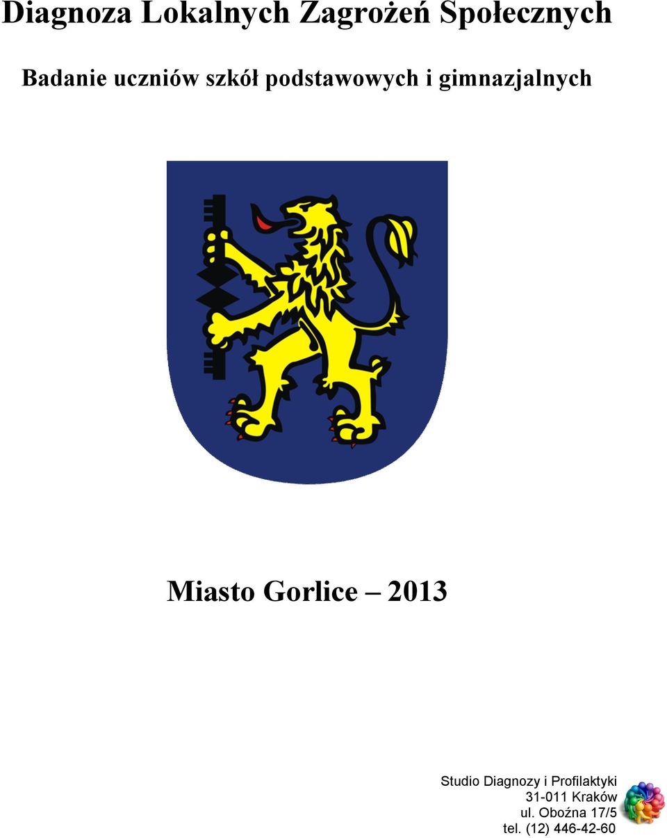 Miasto Gorlice 2013 Studio Diagnozy i