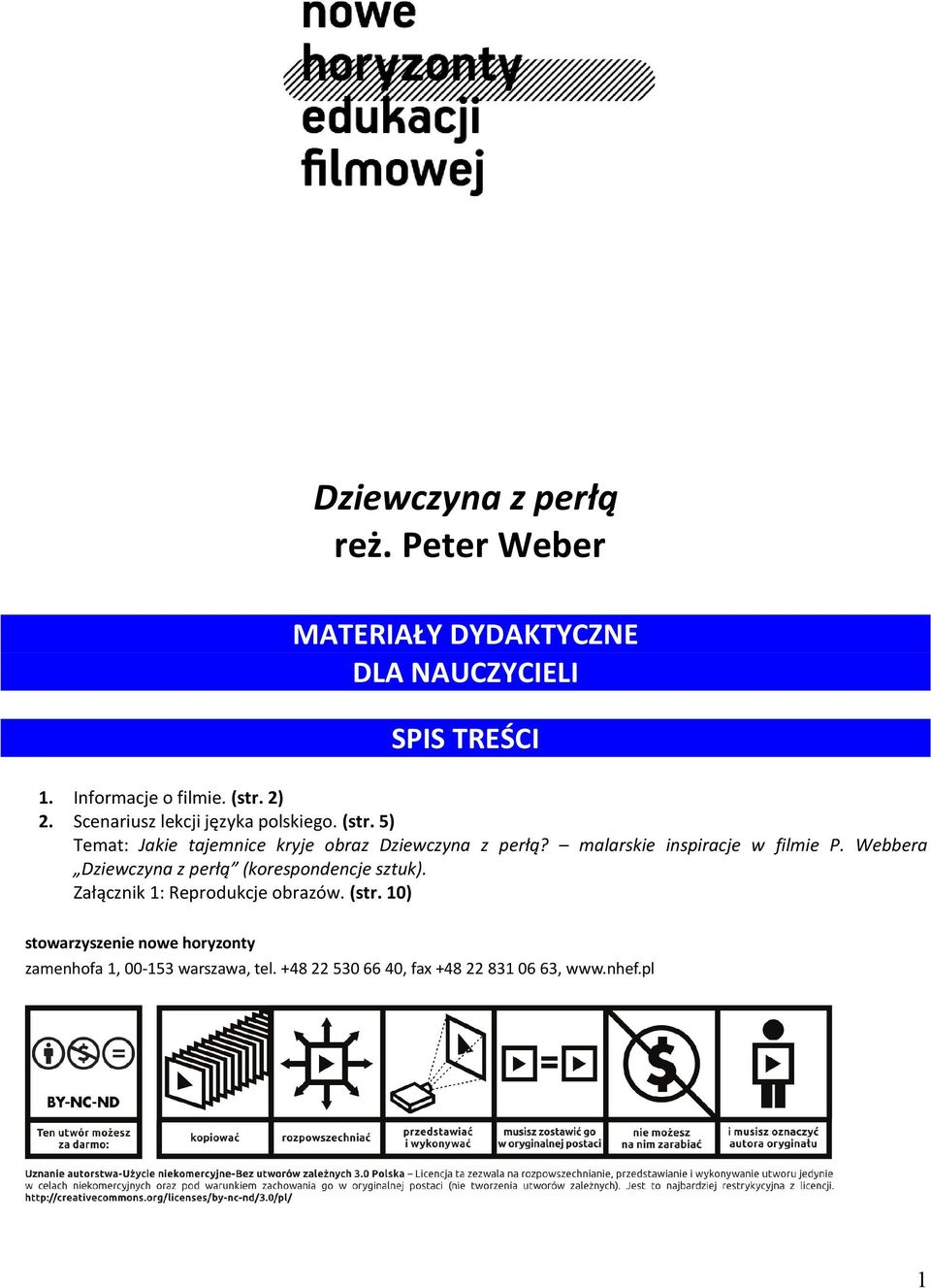 malarskie inspiracje w filmie P. Webbera Dziewczyna z perłą (korespondencje sztuk). Załącznik 1: Reprodukcje obrazów.