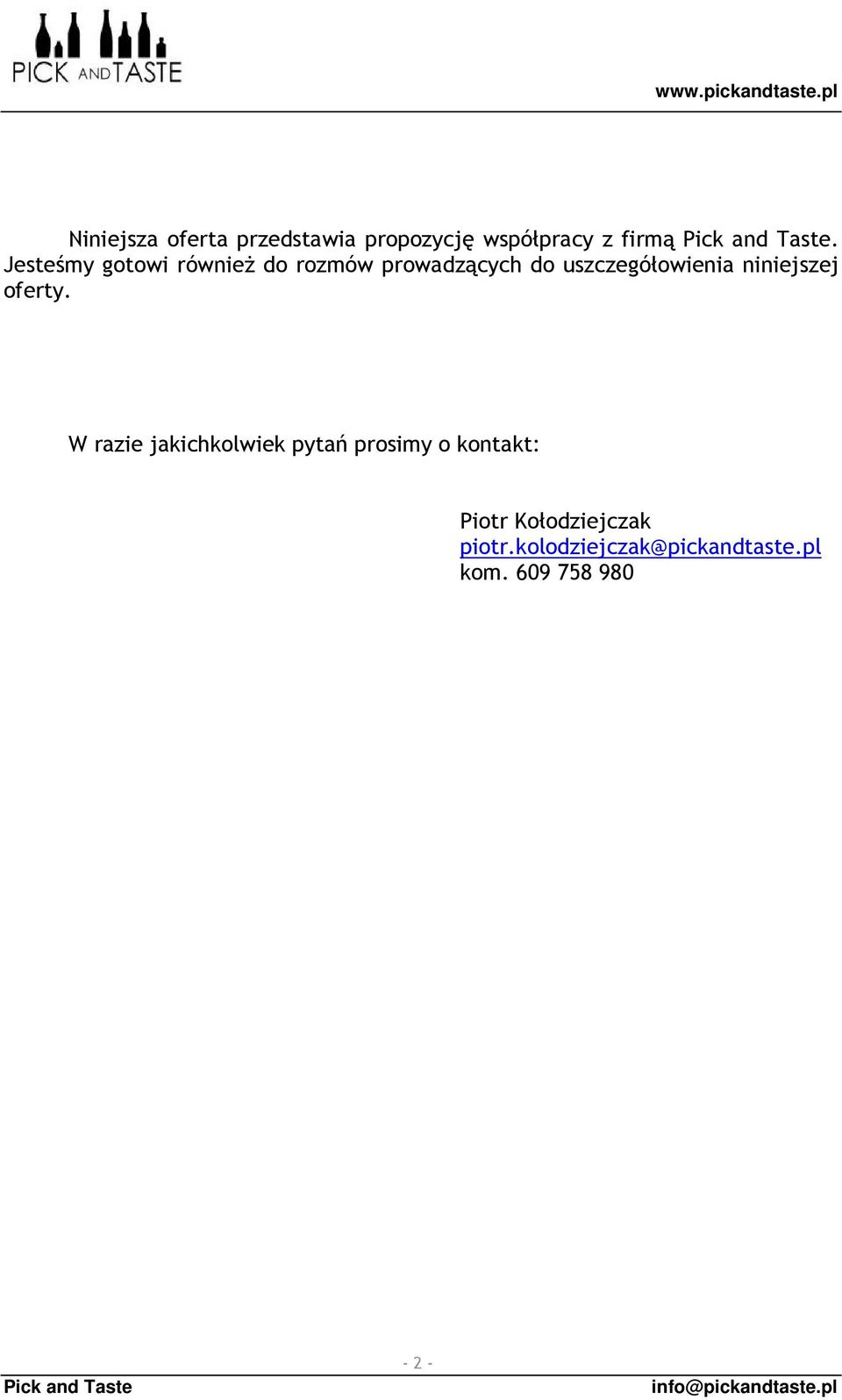 niniejszej oferty.