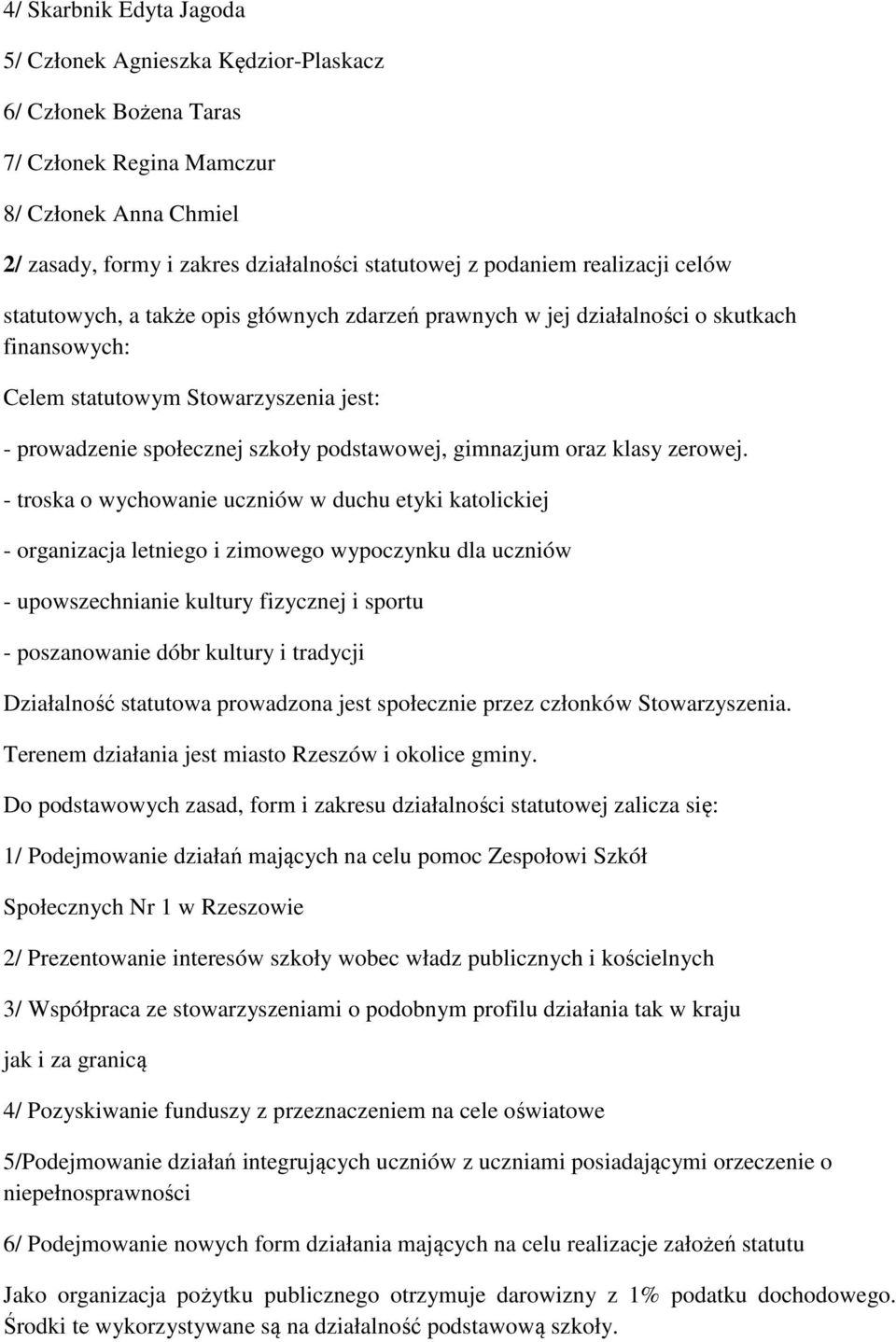 gimnazjum oraz klasy zerowej.