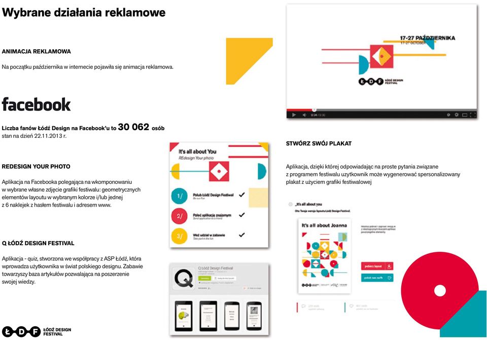 z 6 naklejek z hasłem festiwalu i adresem www.
