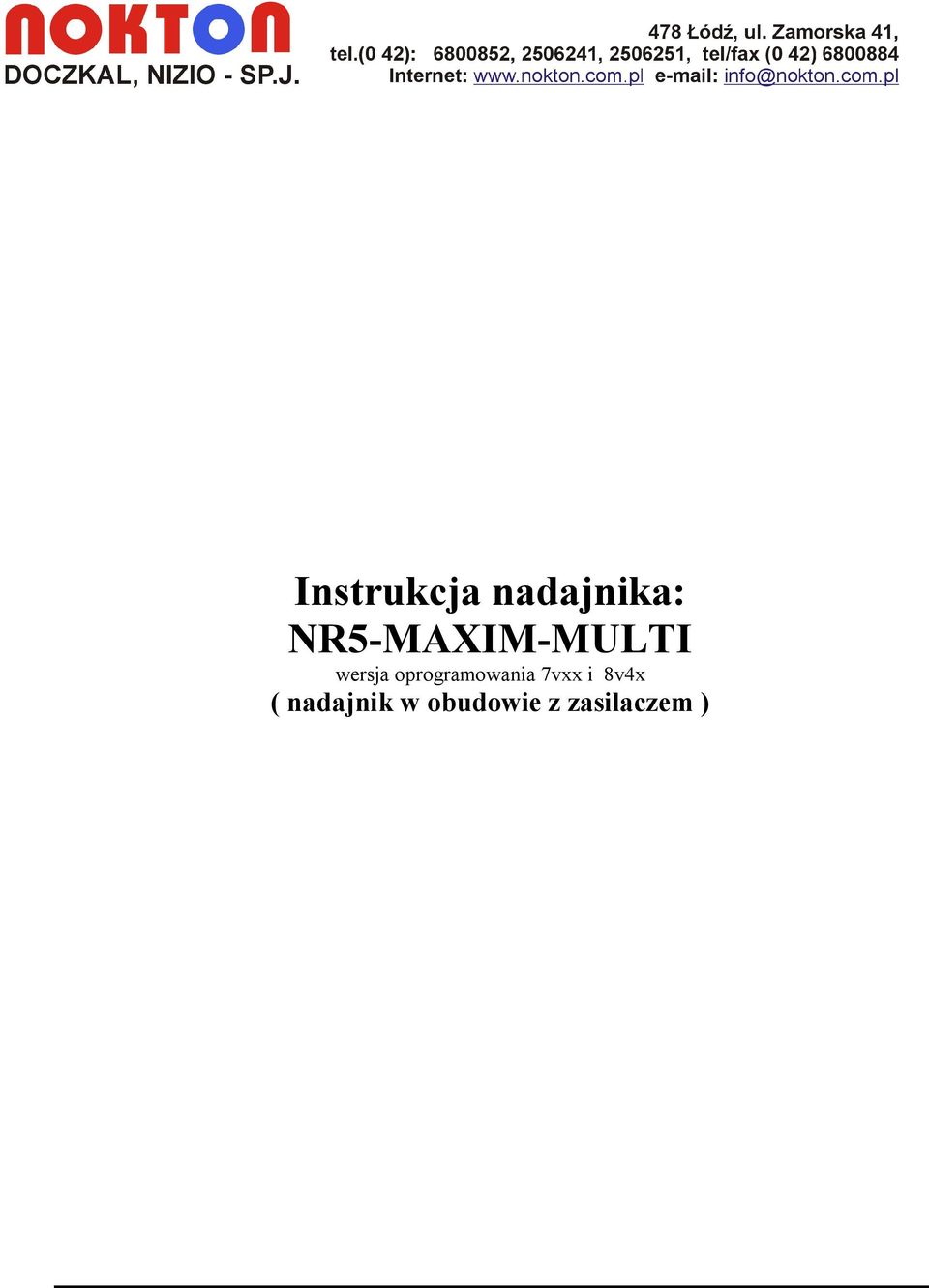 oprogramowania 7vxx i 8v4x