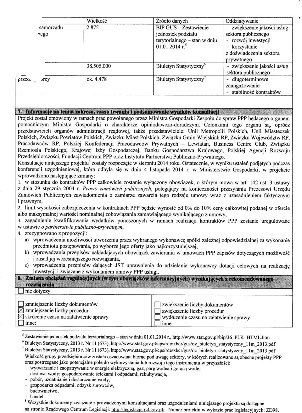 478 Biuletyn Statystyzny^ - dtugterminwe zaangazwanie - stabilns kntraktw 7.