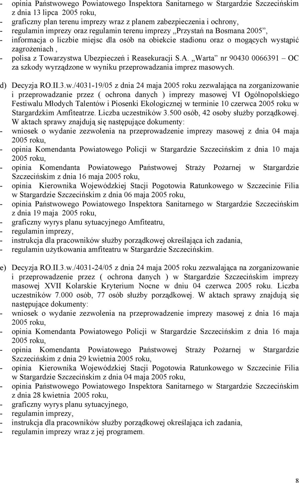 Warta nr 90430 0066391 OC za szkody wy