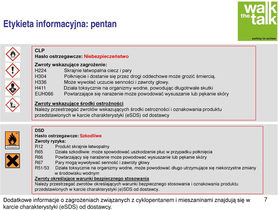 H411 Działa toksycznie na organizmy wodne, powodując długotrwałe skutki EUH066 Powtarzające się narażenie może powodować wysuszanie lub pękanie skóry Zwroty wskazujące środki ostrożności Należy