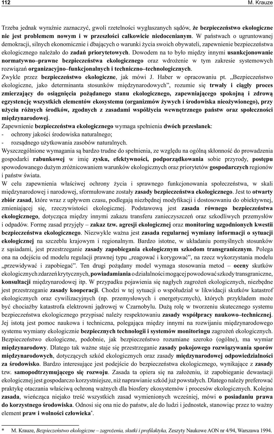 agresji ekologicznej monitoring uzgodnionych kwestii zasada regularnej wymiany informacji o sytuacji ekologicznej
