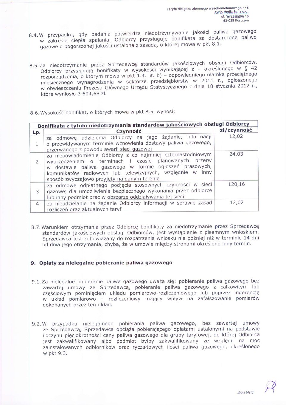 iustalona zzasadq, o kt6rej mowa w pkt B'1' 8.5.