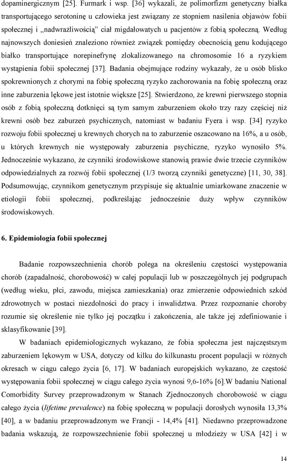 fobią społeczną.