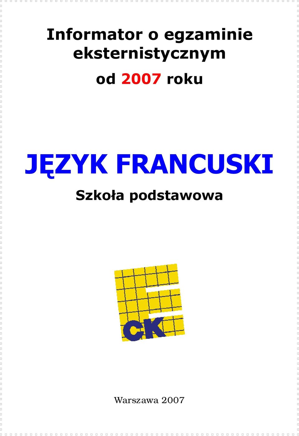 roku JĘZYK FRANCUSKI