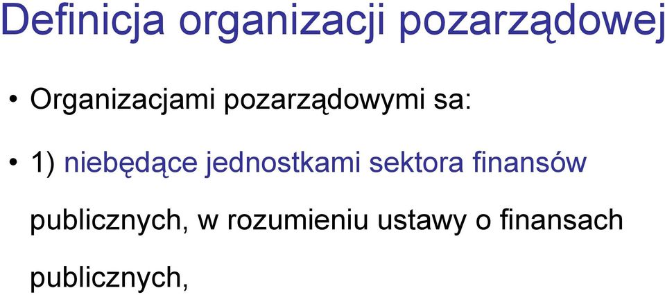 niebędące jednostkami sektora finansów