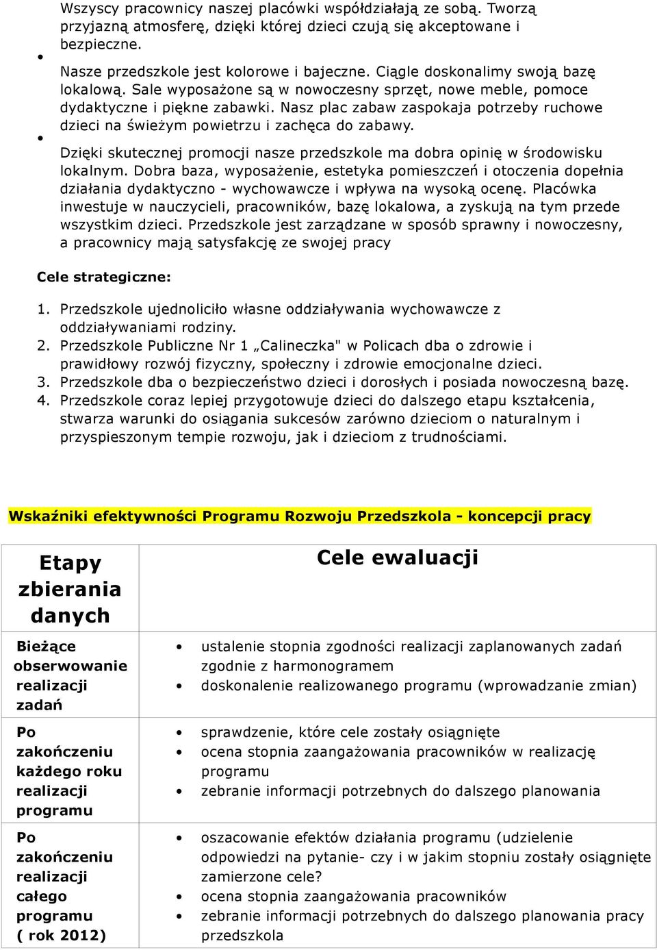 Nasz plac zabaw zaspokaja potrzeby ruchowe dzieci na świeżym powietrzu i zachęca do zabawy. Dzięki skutecznej promocji nasze przedszkole ma dobra opinię w środowisku lokalnym.