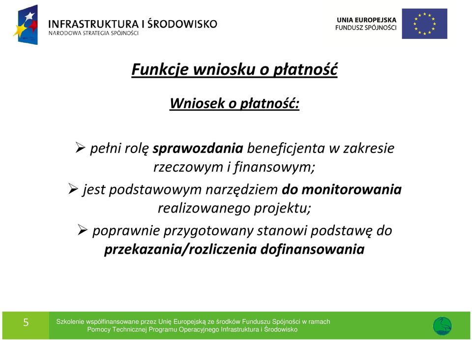 realizowanego projektu; poprawnie przygotowany stanowi podstawędo