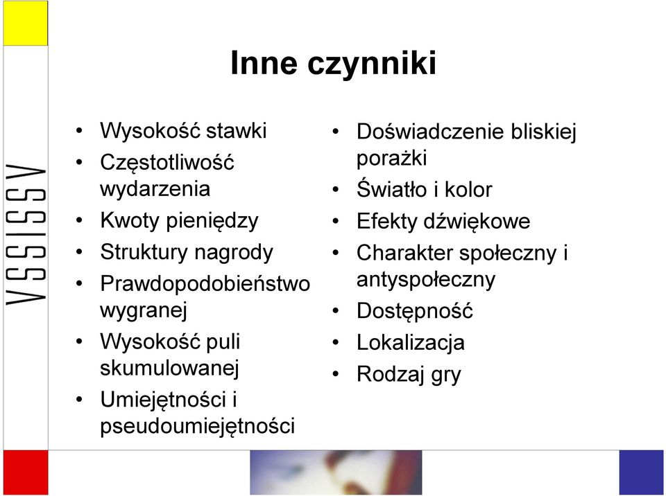 Umiejętności i pseudoumiejętności Doświadczenie bliskiej porażki Światło i