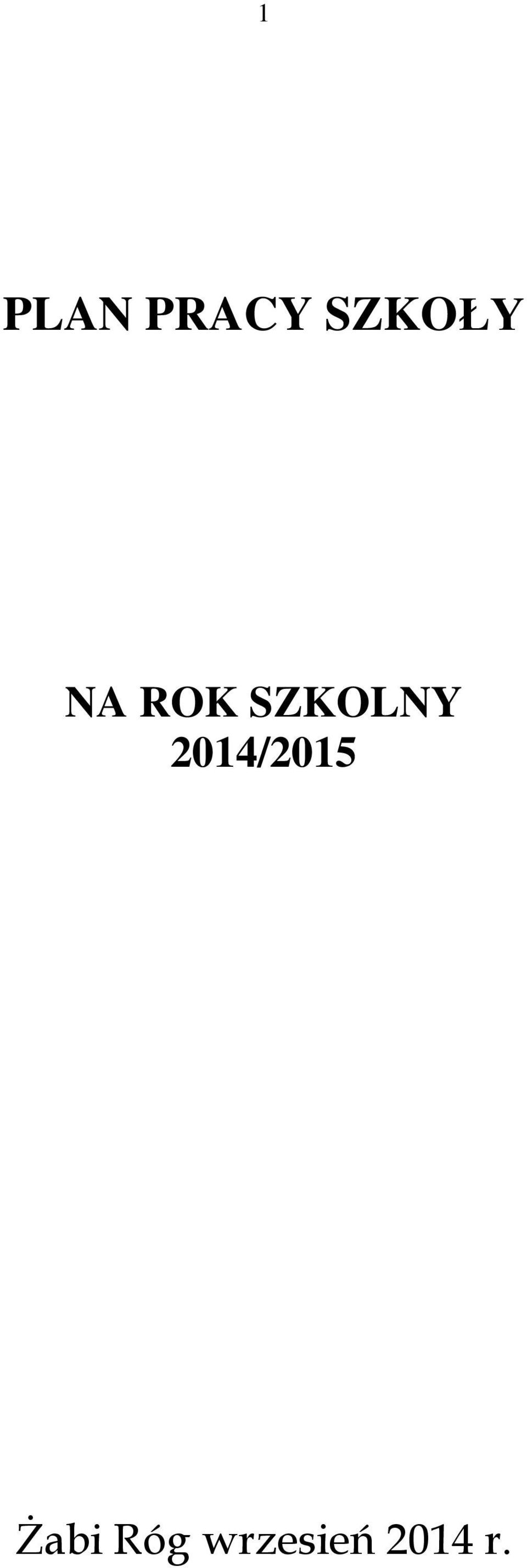 SZKOLNY 2014/2015