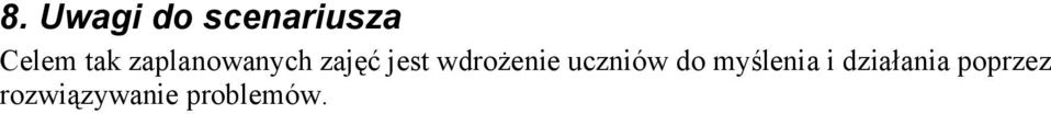 wdrożenie uczniów do myślenia i