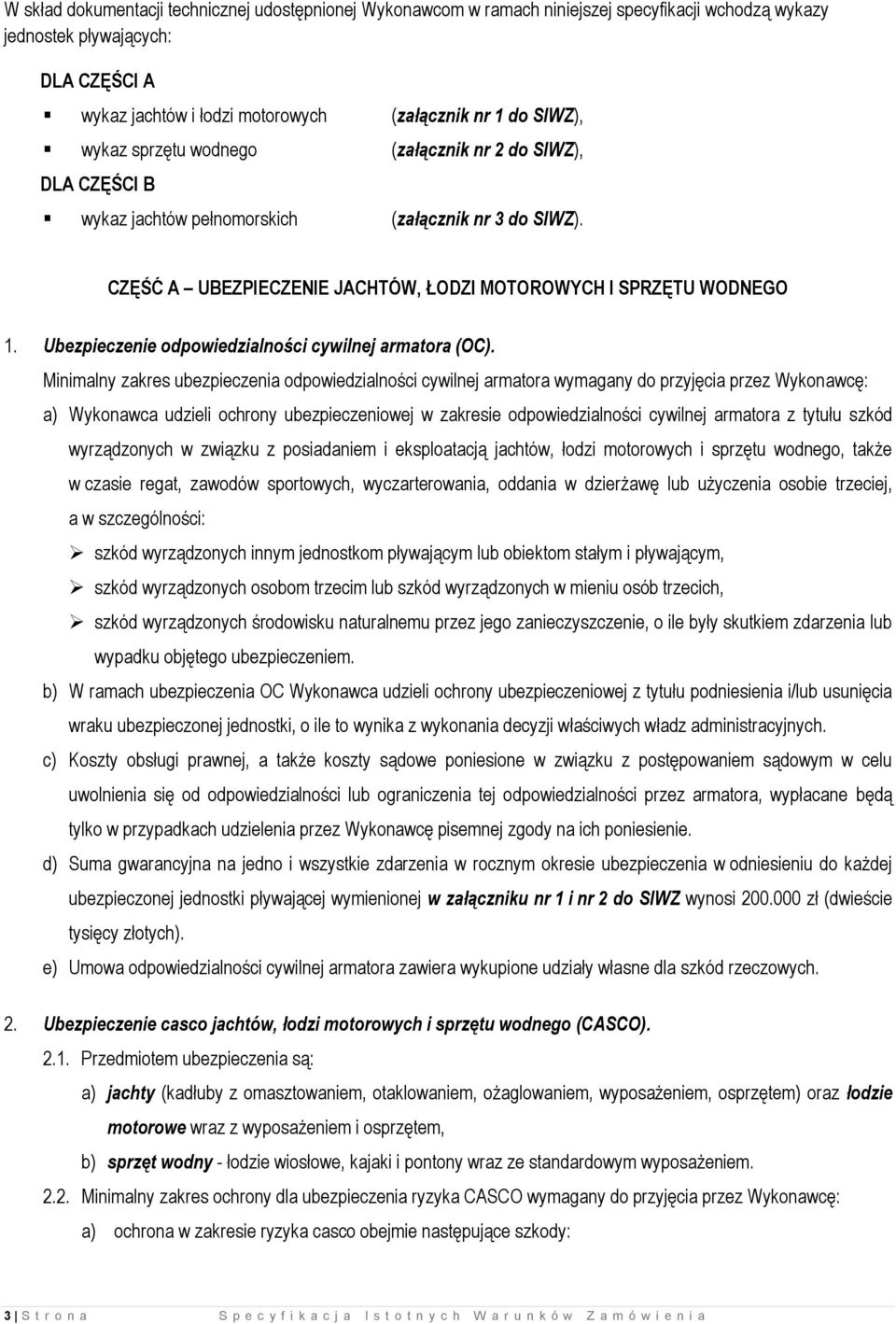 Ubezpieczenie odpowiedzialności cywilnej armatora (OC).