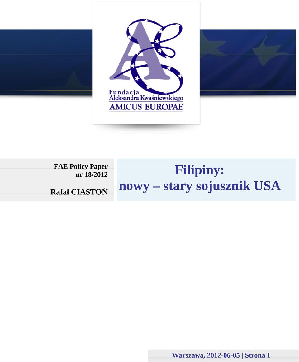 Filipiny: nowy stary