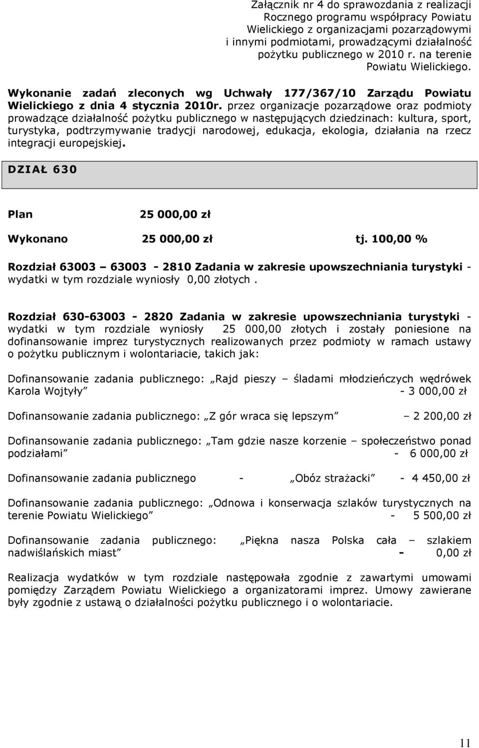 przez organizacje pozarządowe oraz podmioty prowadzące działalność poŝytku publicznego w następujących dziedzinach: kultura, sport, turystyka, podtrzymywanie tradycji narodowej, edukacja, ekologia,