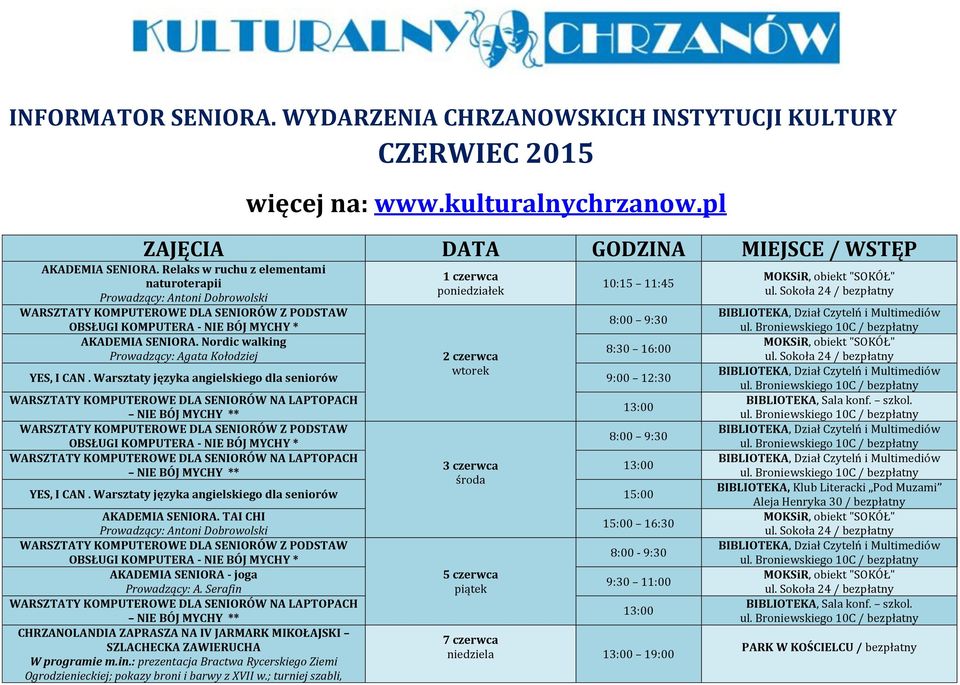 JARMARK MIKOŁAJSKI SZLACHECKA ZAWIERUCHA W programie m.in.