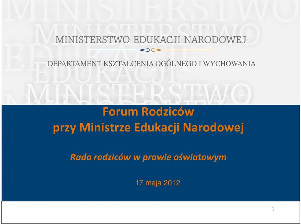 Ministrze Edukacji Narodowej Rada