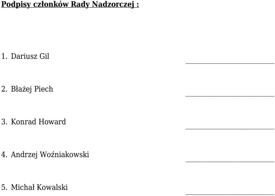 Błażej Piech 3. Konrad Howard 4.