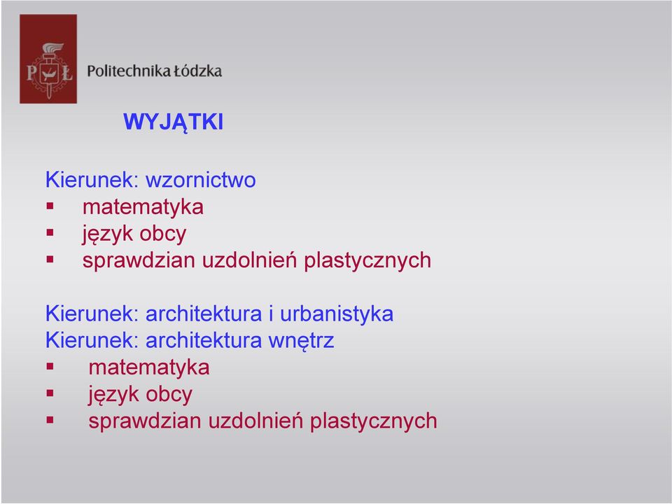 architektura i urbanistyka Kierunek: architektura