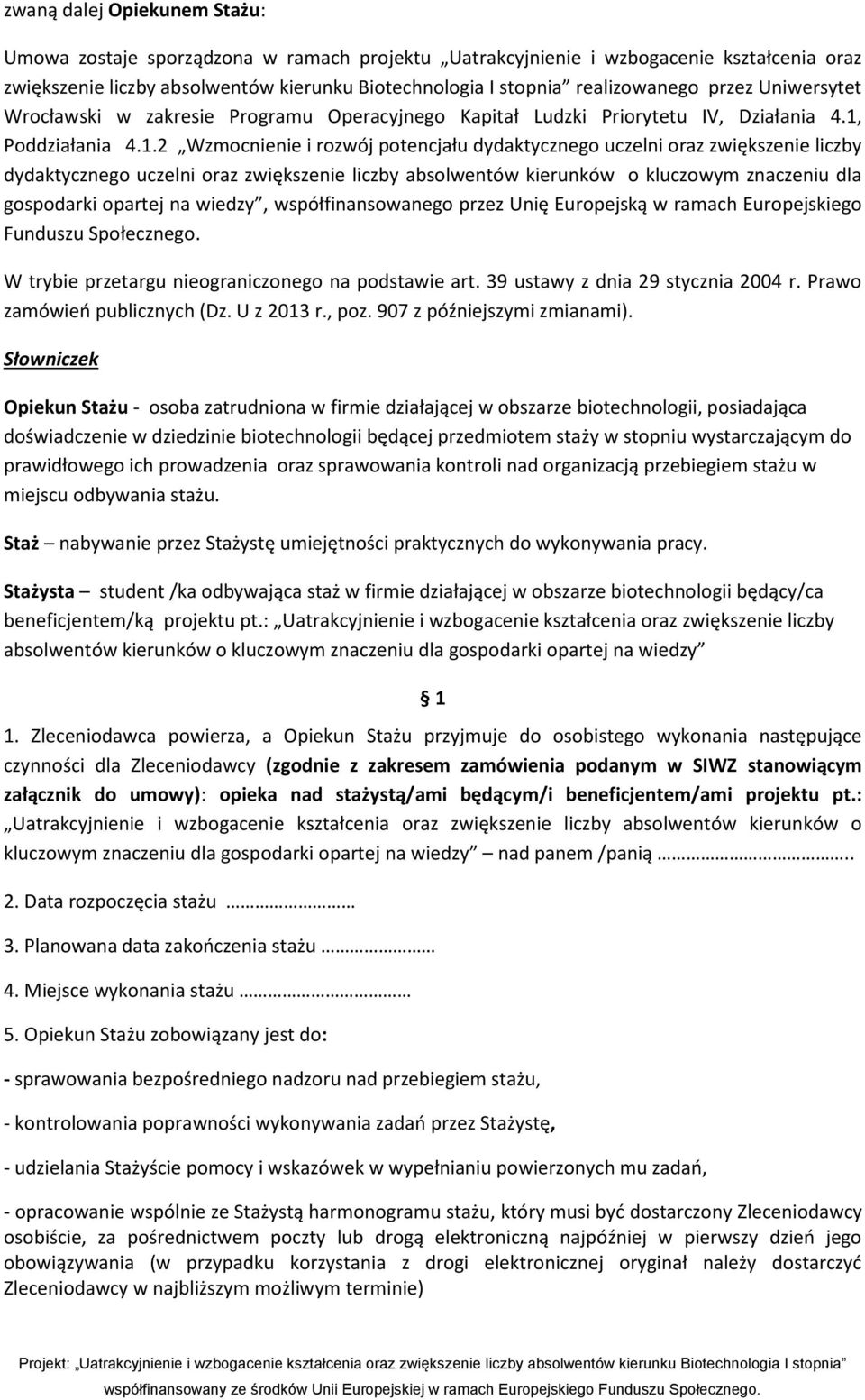 Poddziałania 4.1.