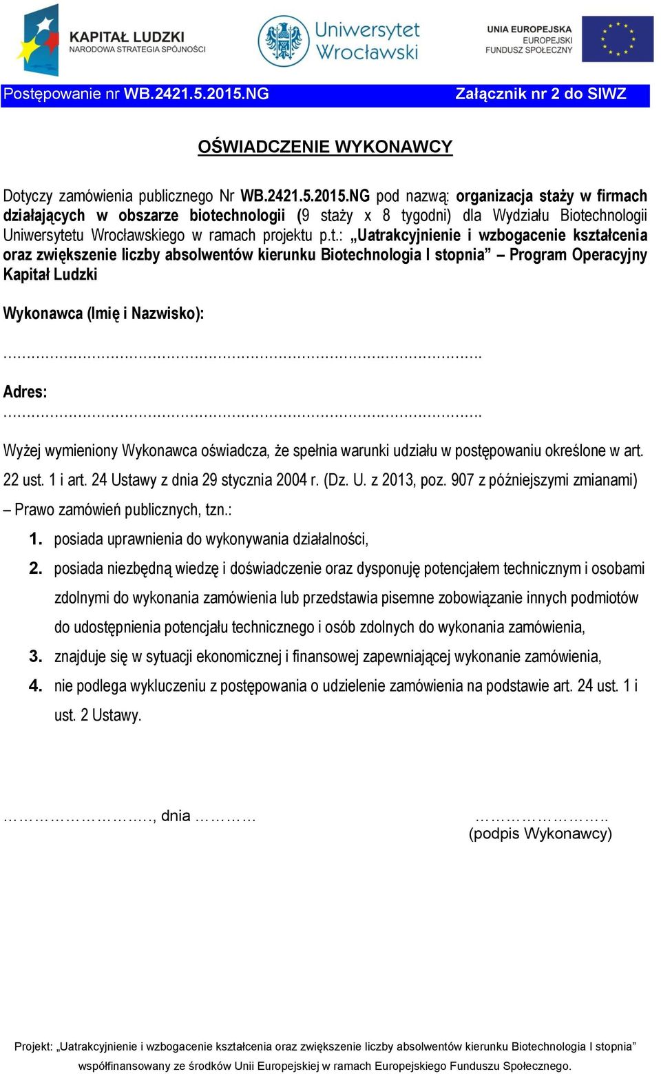 NG pod nazwą: organizacja sta