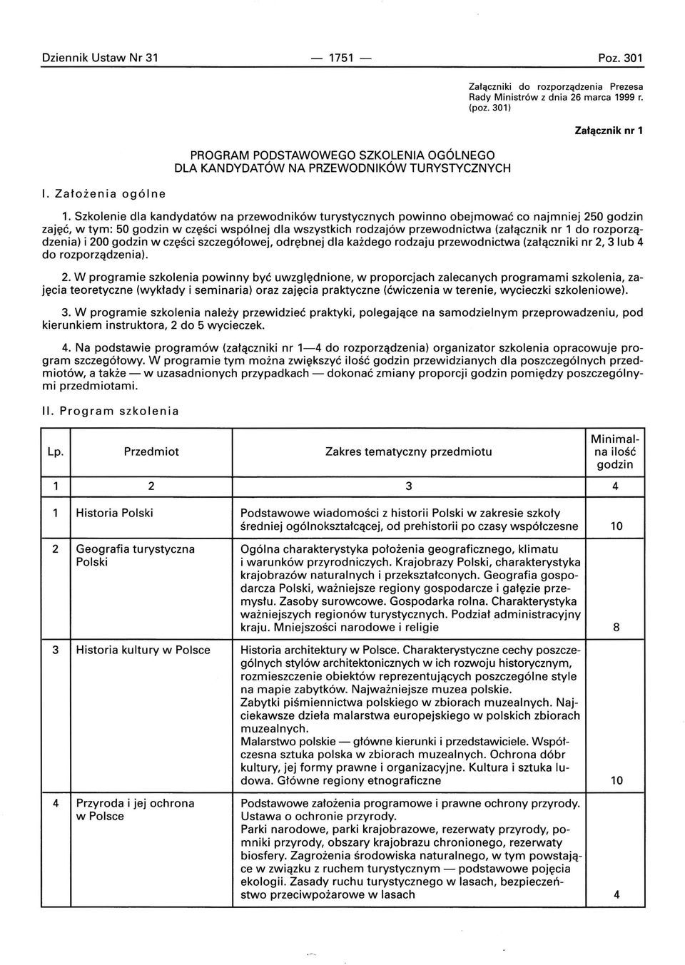 301) Załącznik nr 1 1.